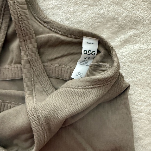 DSG Tan olive Racerback Tank Top - Picture 2 of 3